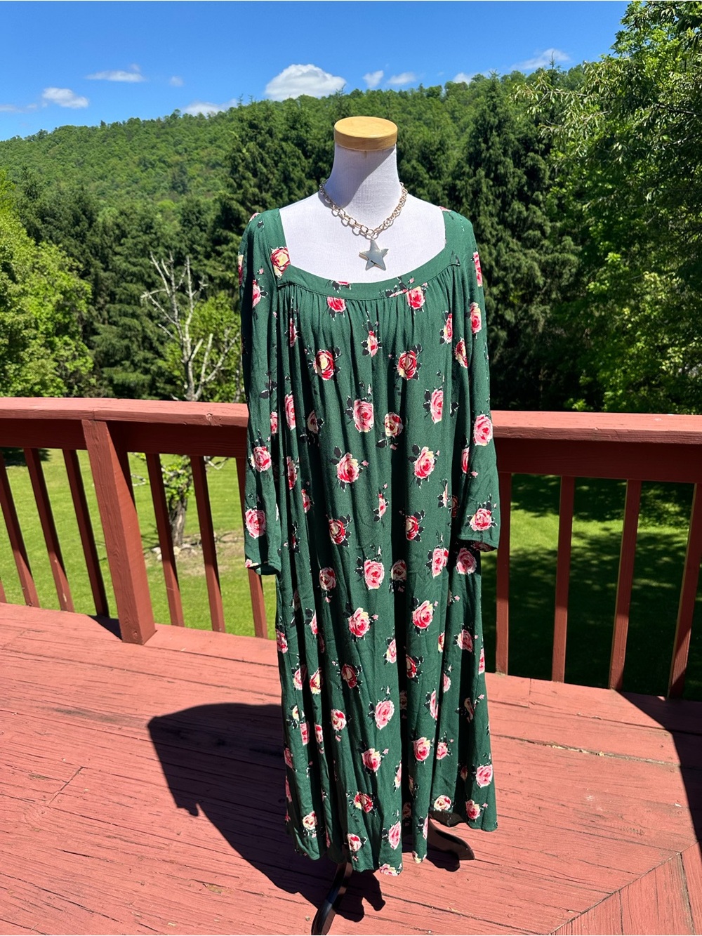 Boden Connie Square Neck Floral Maxi Dress